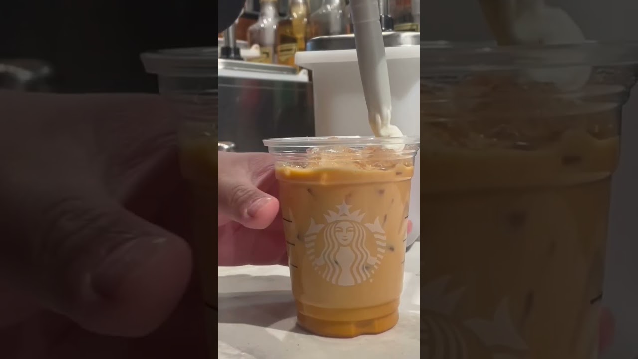 Starbucks- iced Pumpkin Spice Latte