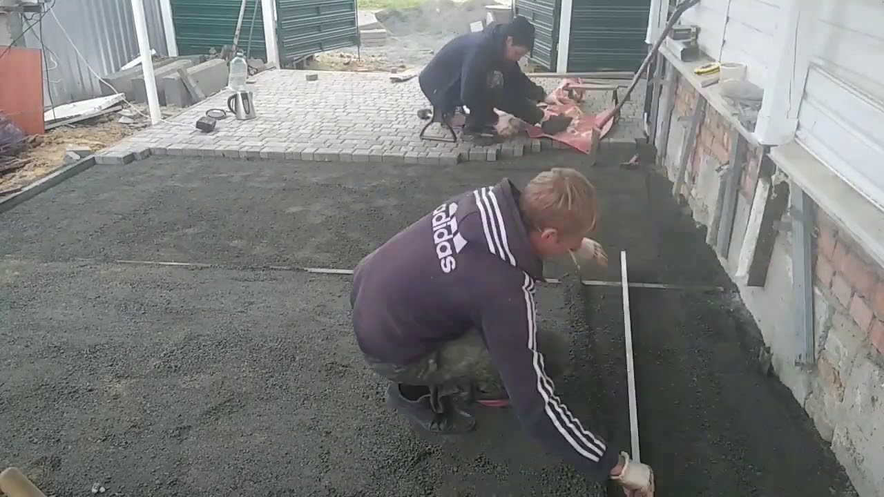 укладка тротуарной плитки 