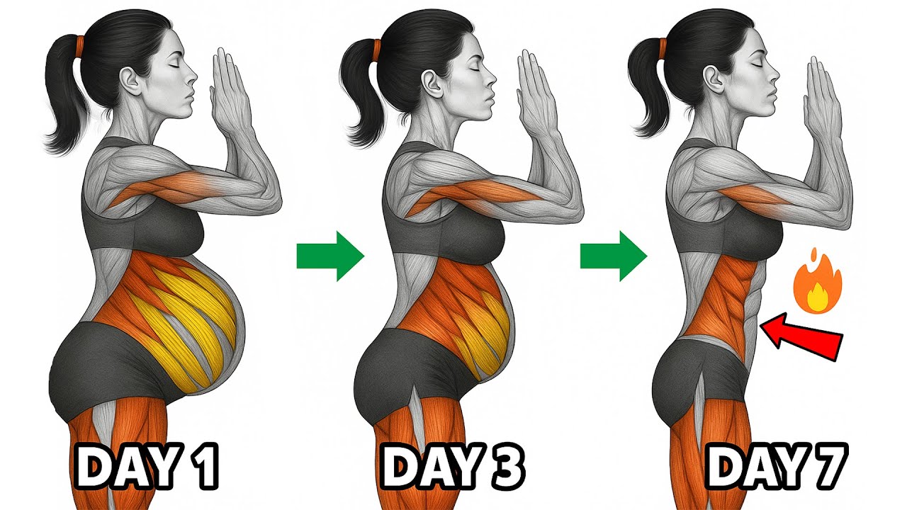 FAST Standing Abs Workout for Small Waist & Flat Belly | 30 Min Exercises to Burn Hanging Belly Fat