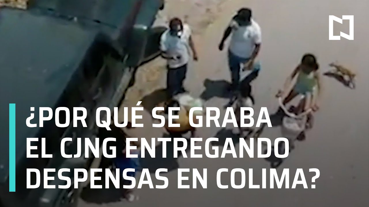 CJNG se graba entregando despensas en Colima - En Punto