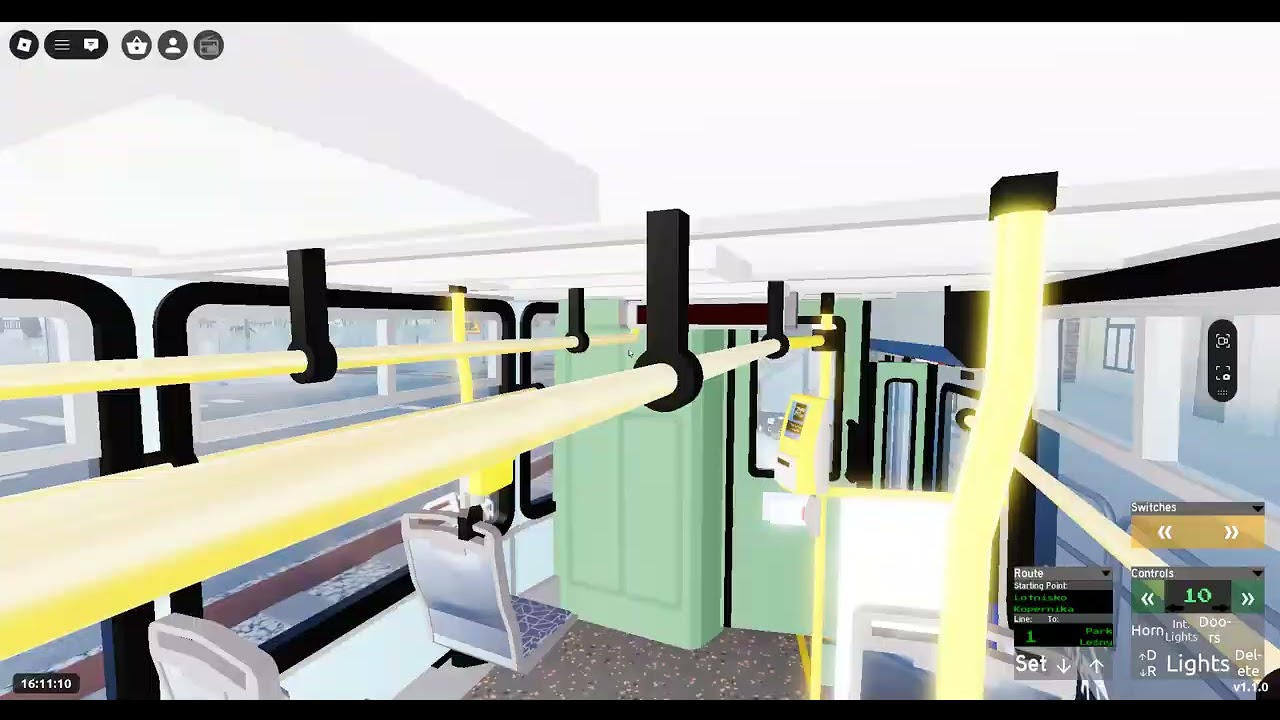Urbanmove 4 Roblox - Tram Line 1 - Lotnisko Kopernika - Park Lesny