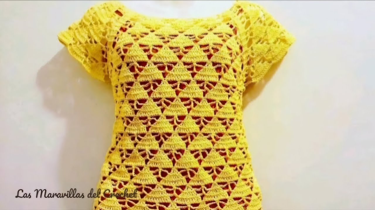 BLUSA a CROCHET  paso a paso #crochet #LasMaravillasdelCrochet