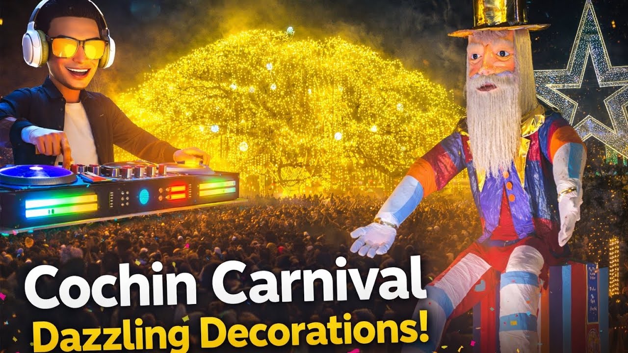 This is how Cochin celebrates the end of the year 2025 #cochincarnival #2025 #newyear2026 