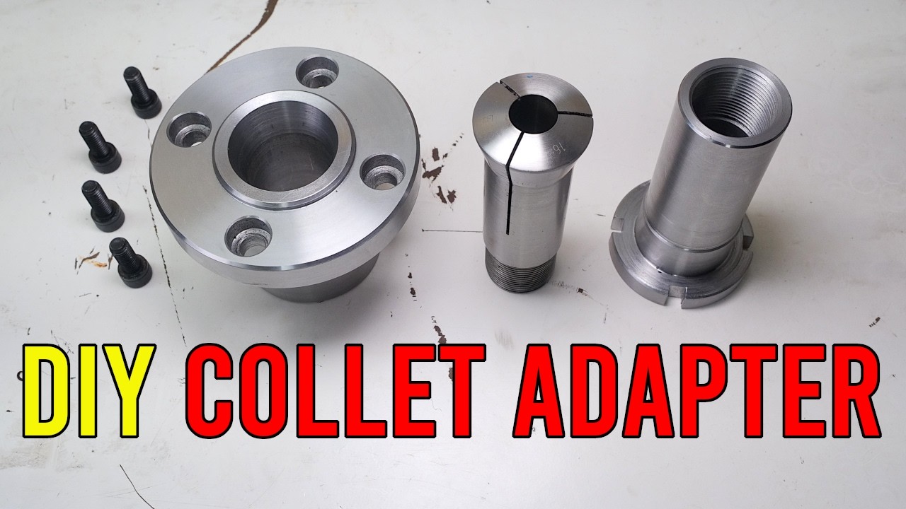 Making a collet adapter for my CNC rotary table || RotarySMP
