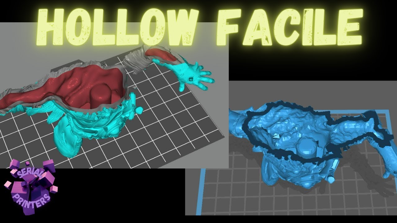 COMMENT EVIDER SES FIGURINES EN IMPRESSION 3D RESINE HOLLOW MINIATURE