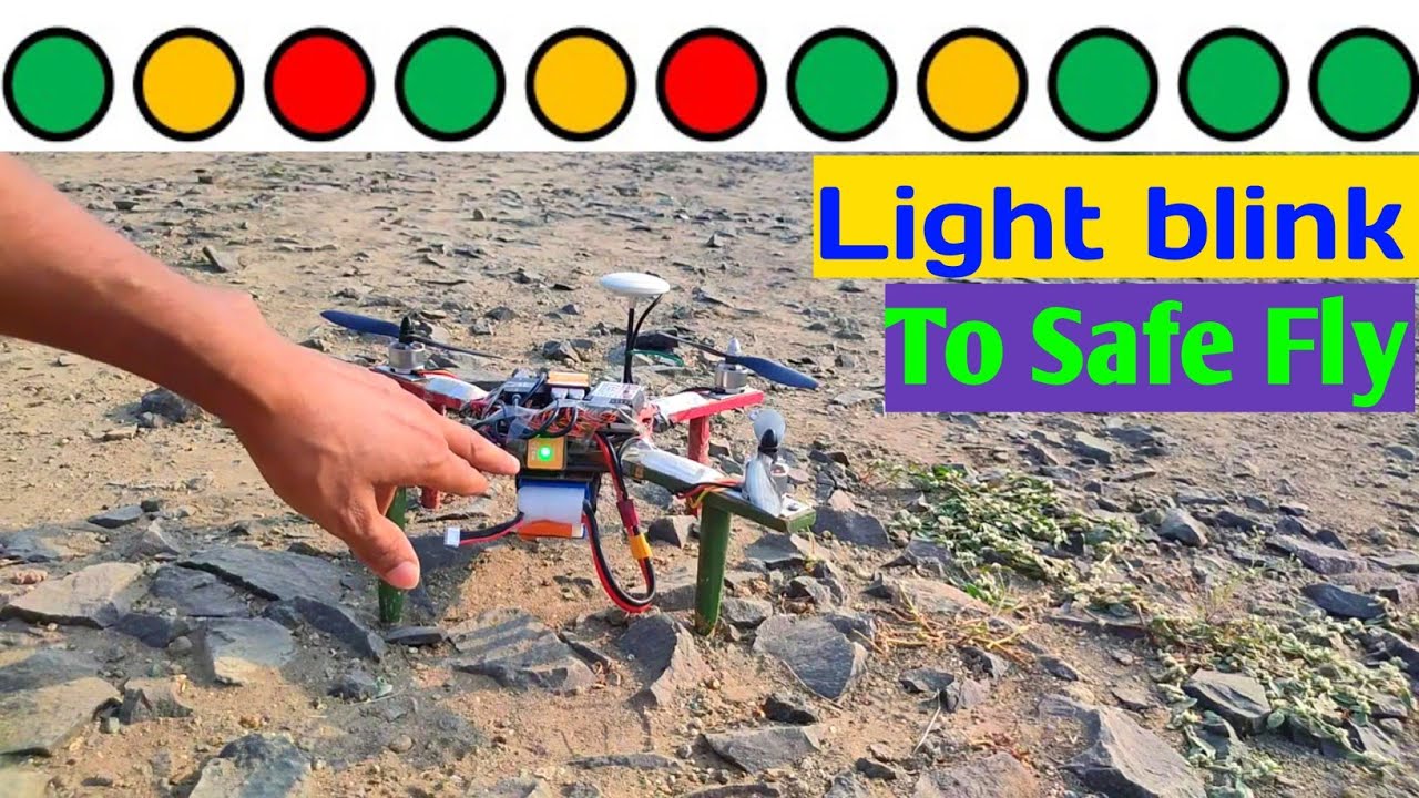 DJI NAZA M V2 or m lite #safe Fly to LED Colour blink 🟡🔴🟢 .