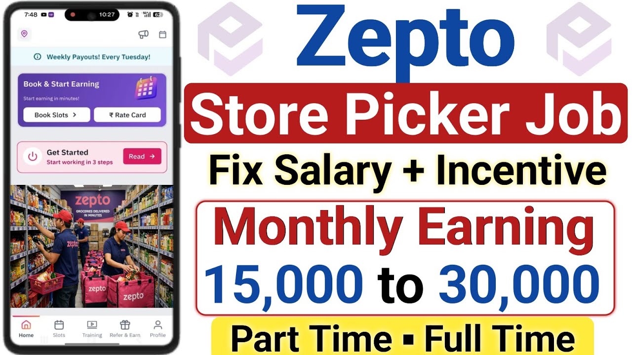 Zepto Picker Packer Job | Zepto Packman Job Review | Zepto Store Jobs
