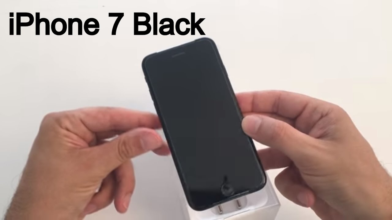 iPhone 7 Black  - Déballage et prise en main