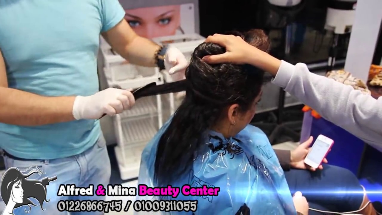 علاج الشعر  بالكرياتين او البروتين او الكولاوجين ولا يحتوي نهائياً علي مادة الفورمالين