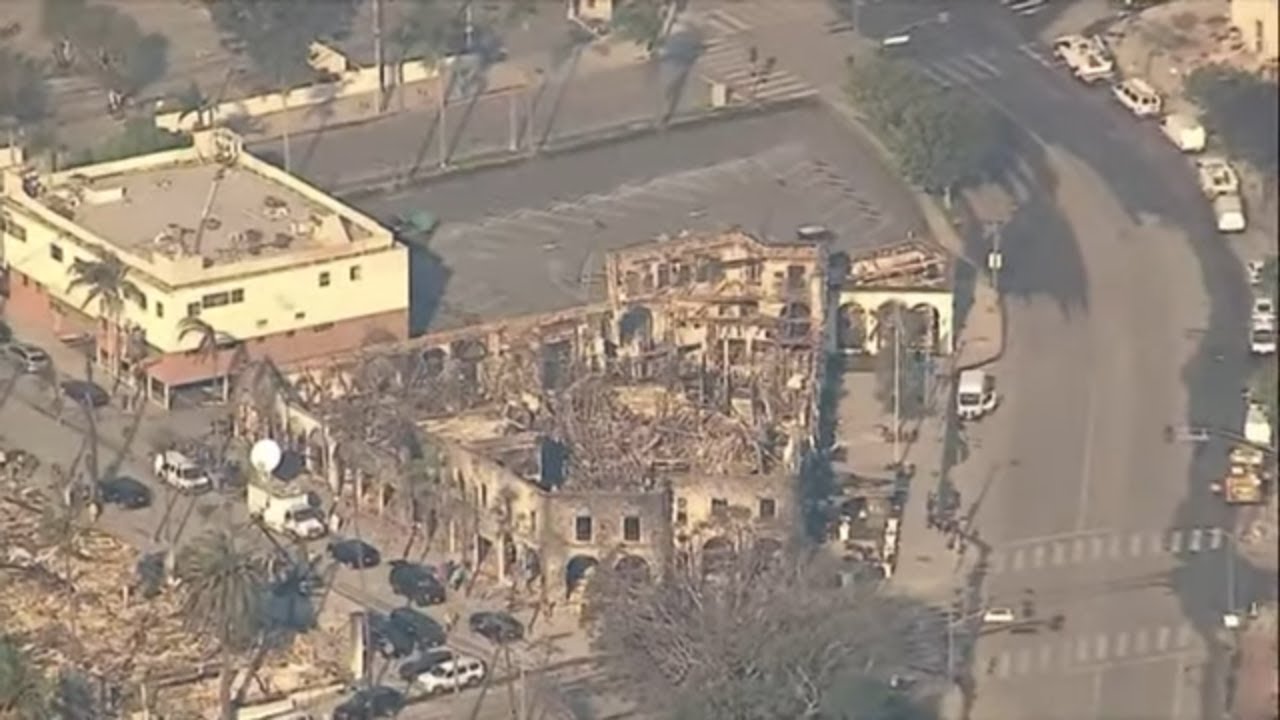 Pacific Palisades devastated by Palisades Fire | Raw Aerial Footage | California Wildfires