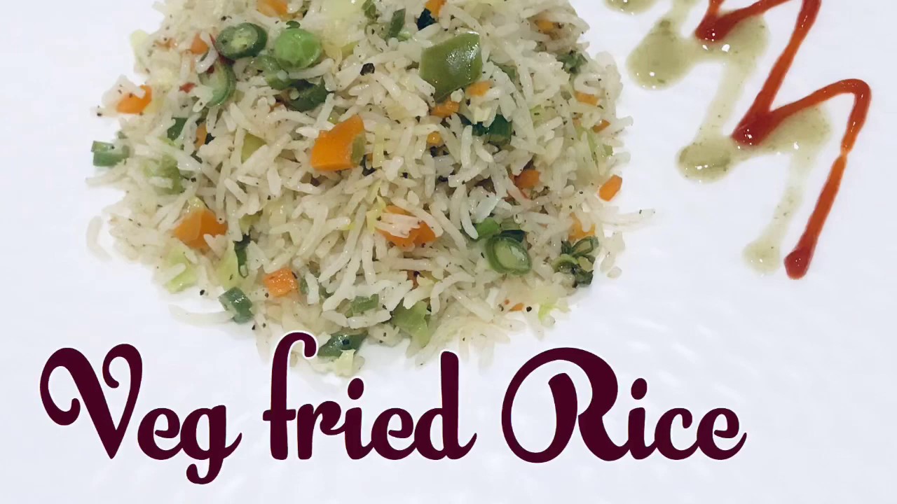 Veg Fried rice without Soy sauce & Vinegar | Simple Veg fried rice