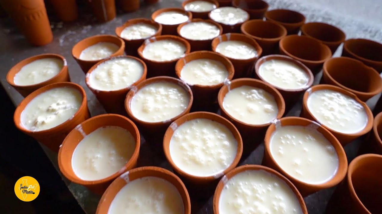 Ghaziabad Famous Kulhad Lassi Making in Huge Quantity Rs. 30/- l Lalman Lassi Wala l Street Food