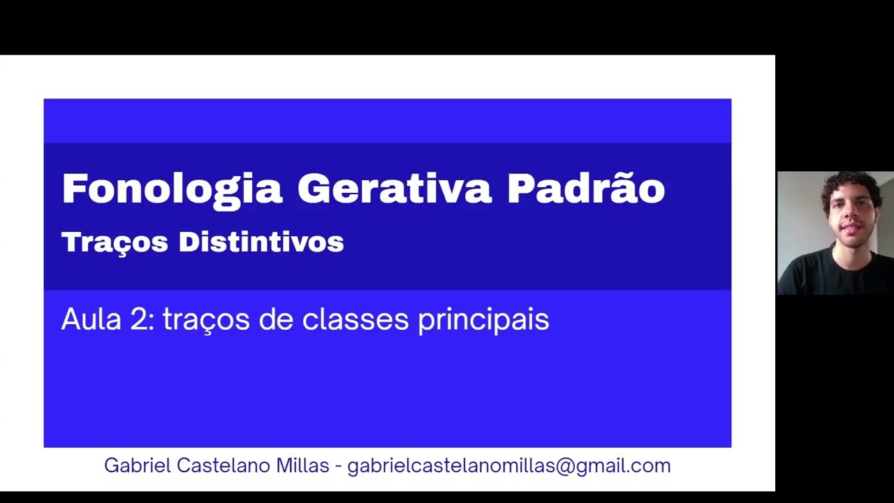 Fonologia Gerativa - Traços Distintivos (Aula 2)