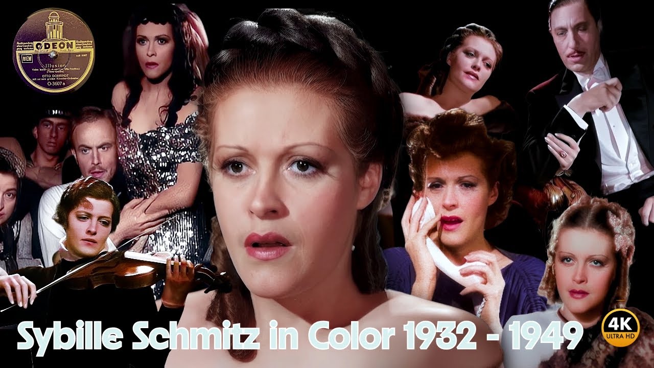 Sybille Schmitz in Color ... Illusion… Otto Dobrindt (1942) Remastered and Colorized in 4K.