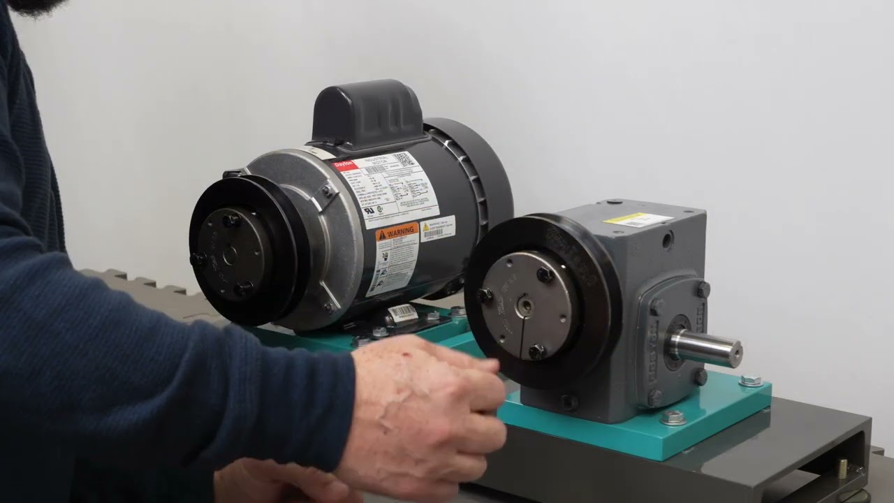 Industrial Maintenance Training: Correctly installing pulleys on a gearbox and motor