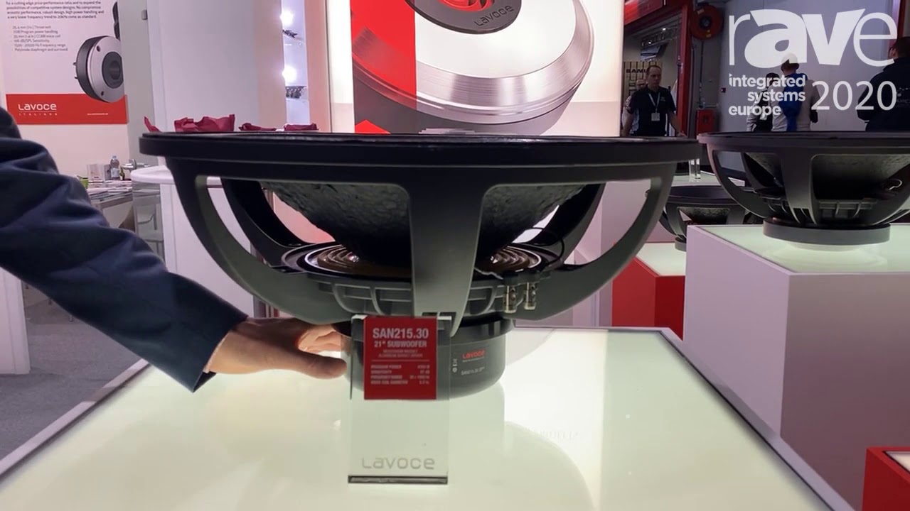 ISE 2020: Lavoce Launches the SAN215.30 21" Subwoofer With 2000 Watts of Power
