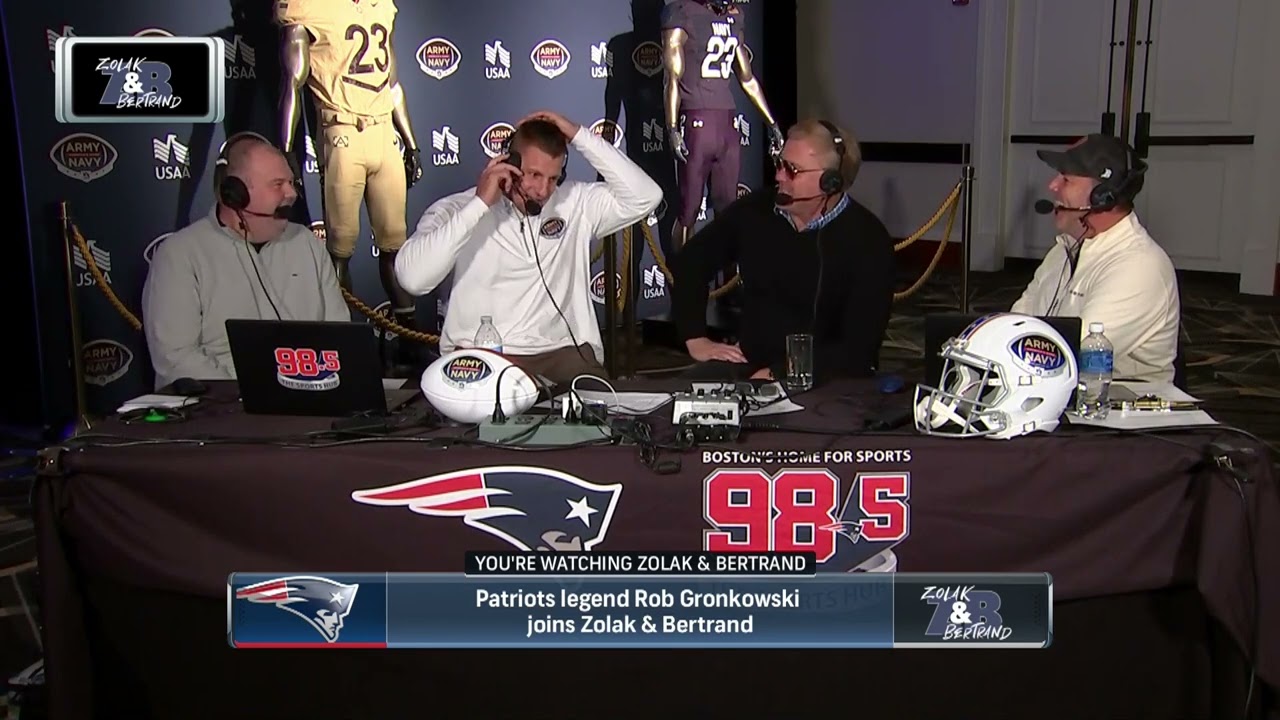 Gronk REUNITES with Scott Zolak On Air, Tells Patriots Stories