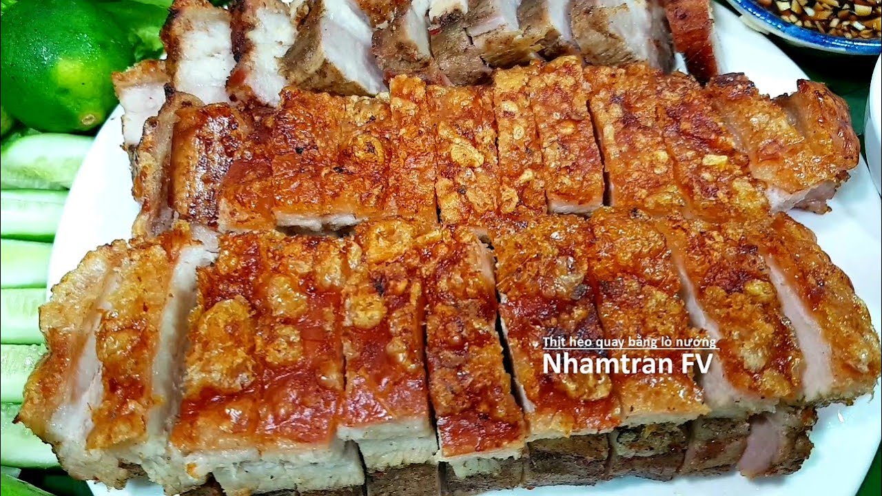 THỊT HEO QUAY BẰNG LÒ NƯỚNG Điện Thịt Mềm Không Bị Khô Da Giòn Tan Ăn Bánh Hỏi Cực Ngon |Nhamtran FV