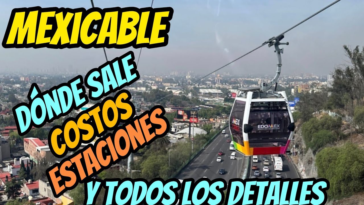 MEXICABLE en indios verdes Linea verde y Linea Roja hasta la via Morelos #mexicable