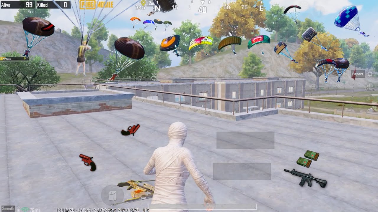 NEW INSANE LANDING in MILITARY BASE | Pubg Mobile