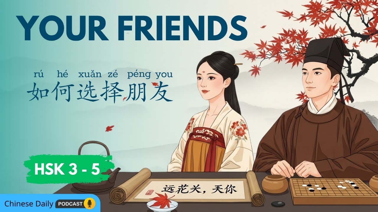 HSK 3-4| 你的朋友，你的未来 | How Friends Shape Your Life | Chinese Daily Podcast