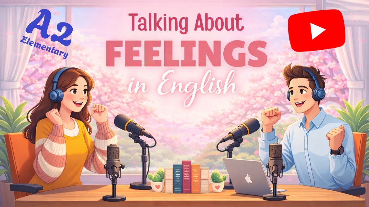 Speak English Easy With Podcast (A1-A2) | Talk About Your Feelings | Easy English Podcast