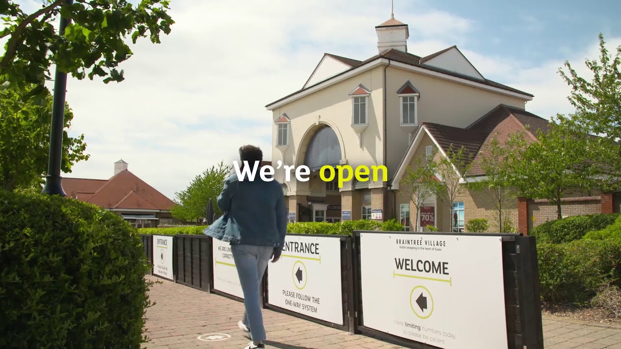 We're Open 🎉 Enjoy safe shopping again at Braintree Village 🛍️