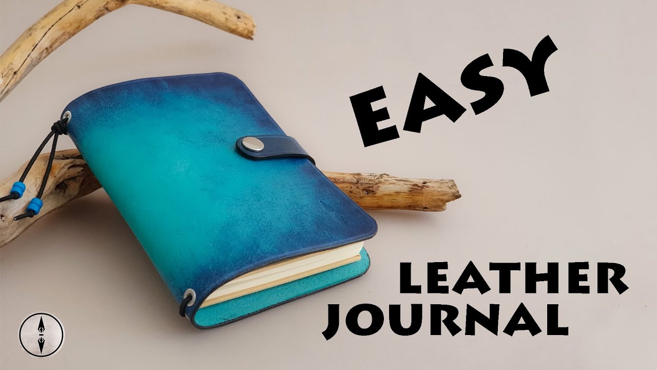 How to make a leather notebook cover | DIY Leather Journal cover | PDF Pattern