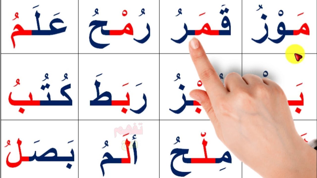تعلم القراءة | درس قراءة كلمات مع الحركات arabic alphabet for beginners