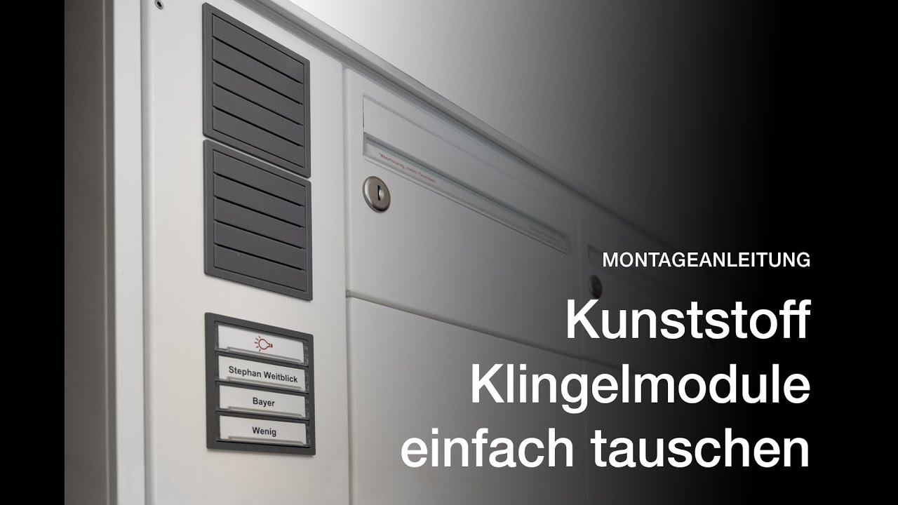 RENZ Kunststoff Klingelmodule tauschen