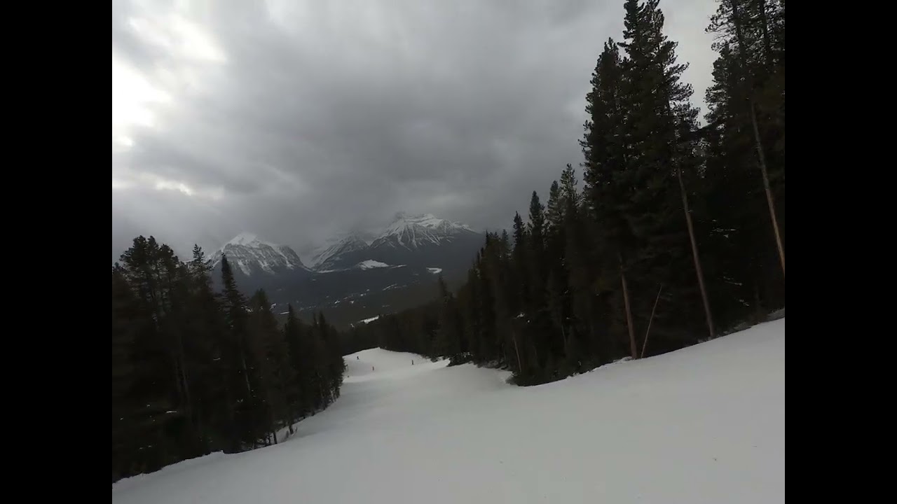 Skiing Meadowlark at Lake Louise Ski Resort