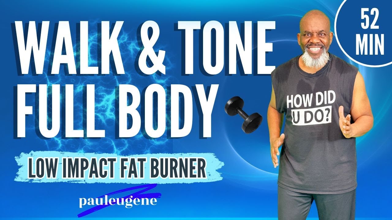 🔥 52-Min Walk & Tone with Dumbbells Burn Fat Built Strength