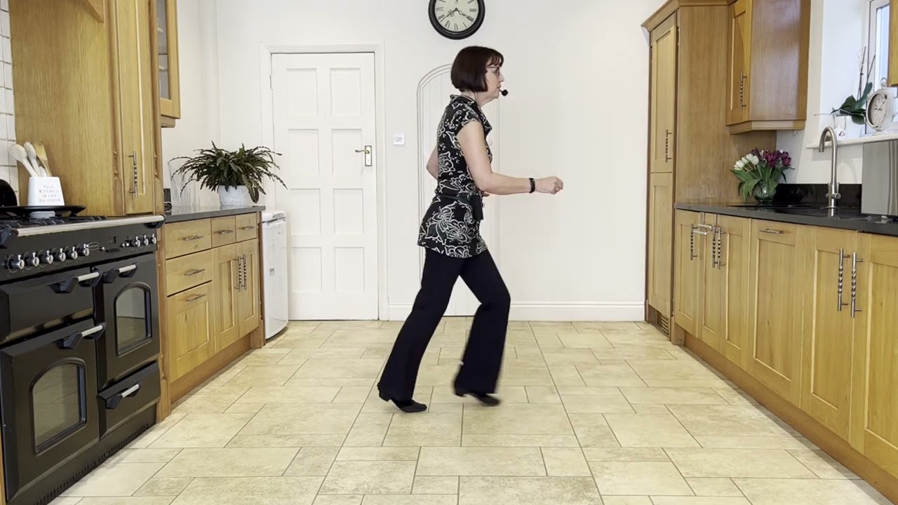 Here I Am Honey Line Dance Demo & Practice with Music and instruction