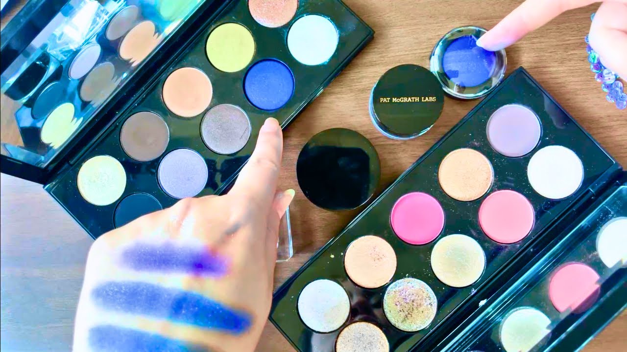 Pat McGrath Blues: Blitz Sapphire vs Blitz Blue vs Ultraviolet Blue, and Chromaluxe Lilac Comparison