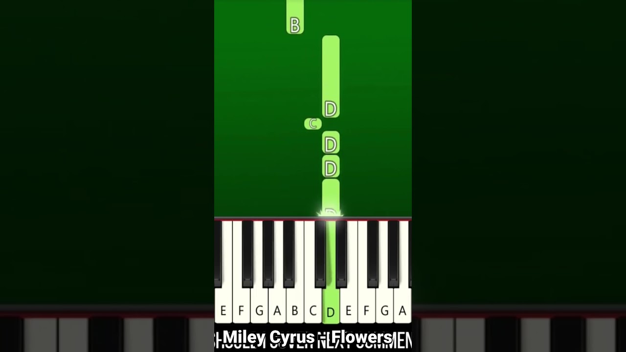 Flowers by Miley Cyrus - Easy Piano Tutorial #musichelpdude