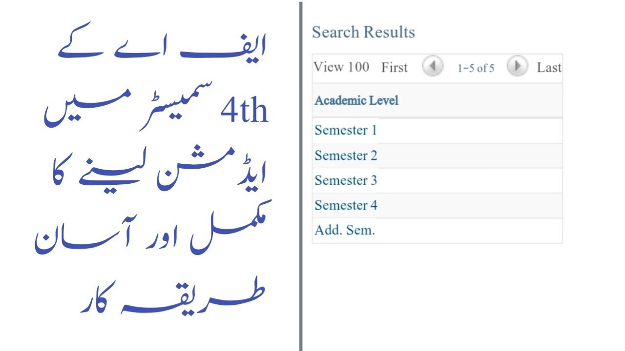 How to take admission in fourth semester of FA | AIOU FA Fourth Semester Admission Method 2022 |