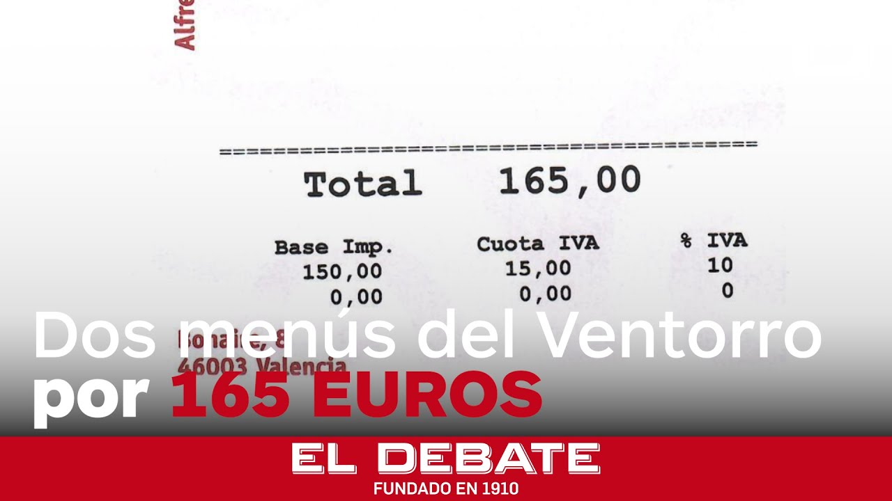 Maz&oacute;n y Maribel Vilaplana comieron en El Ventorro dos &laquo;men&uacute;s concertados&raquo; por 165 euros