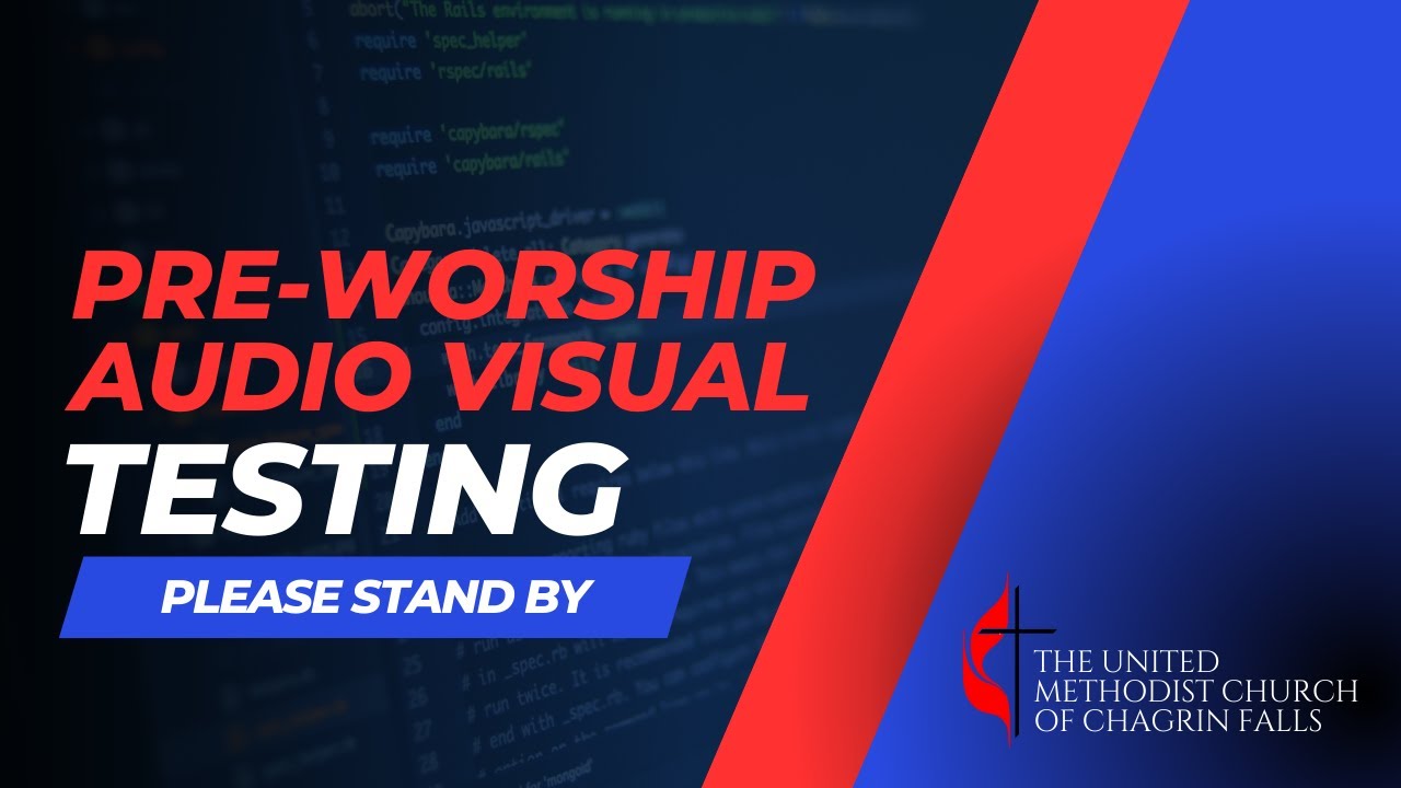 Pre Worship AV Testing