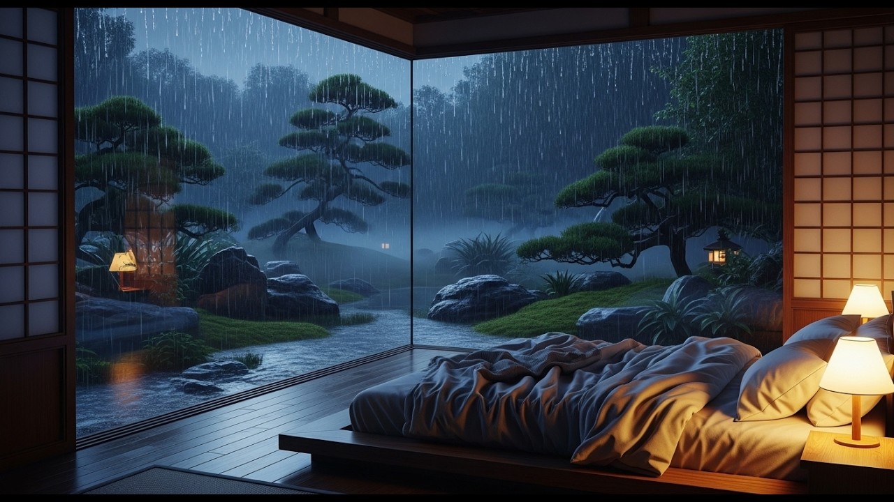 FALL INTO SLEEP INSTANTLY – Relaxing Sleep Music + Insomnia | Rain Sounds for Stress Relief