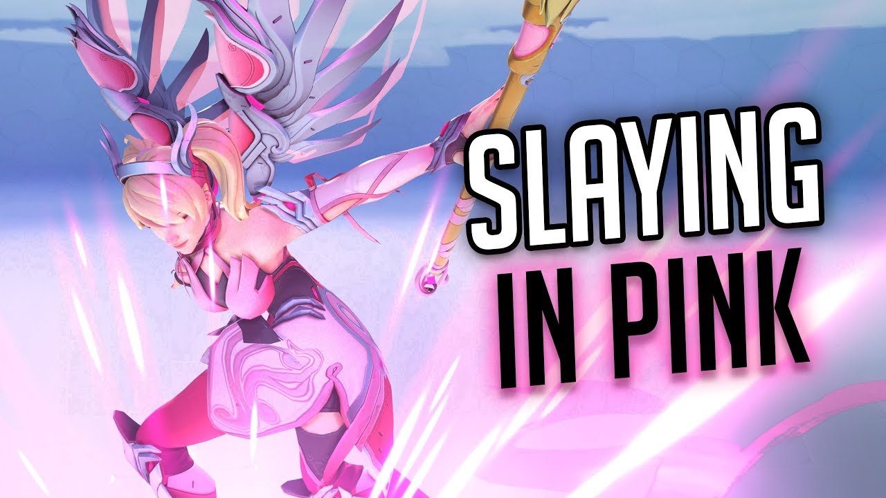 Slaying With My New PINK MERCY Skin!