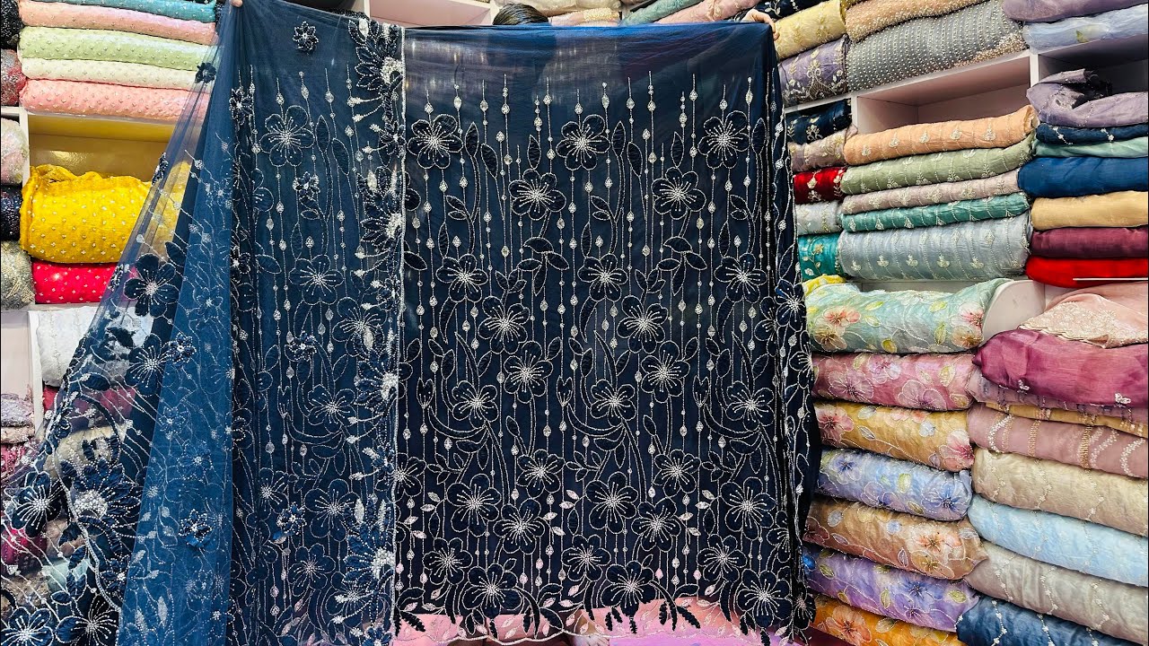 Tussle Silk Floral & Cutdana Work Ka Sab Se Pyara Net Design | 6 Stunning Colours New Arrival
