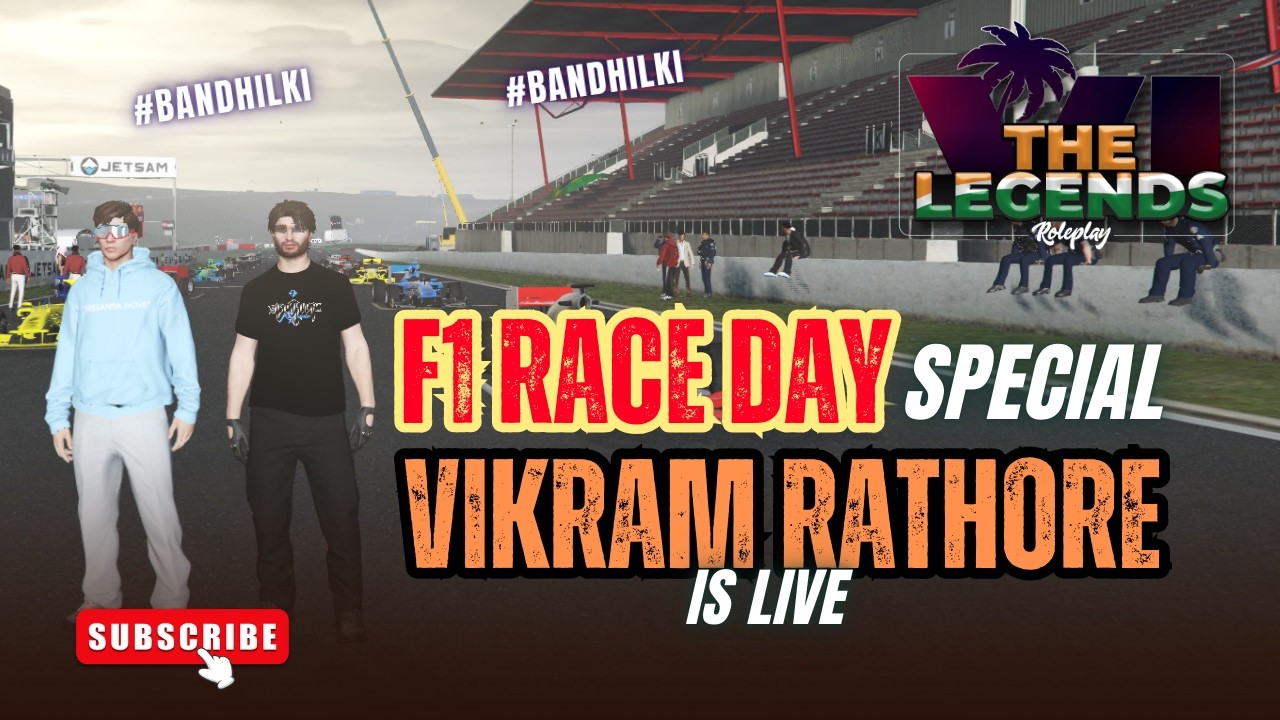 सुना है शहर मे F1 Race होने वाली | VIKRAM RATHORE in TLRP | #tlrp #livestream #gaming #gta5