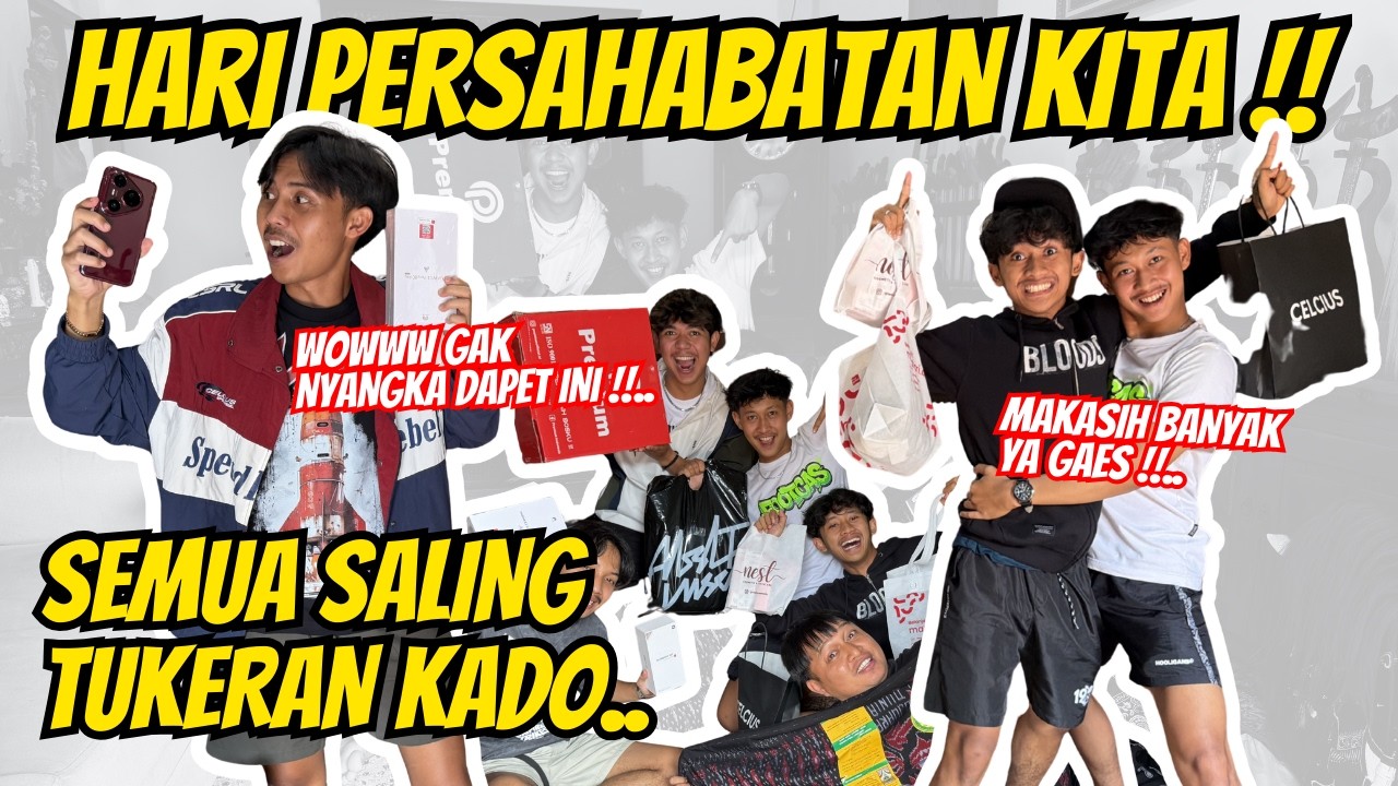 GAK NYANGKA HADIAHNYA GONG SEMUA !! Tim GWSM saling bertukar kado untuk sahabat