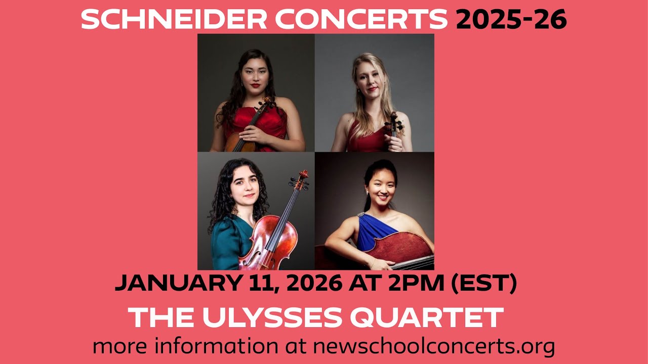 Schneider Concerts Presents | Ulysses Quartet - January 11, 2026