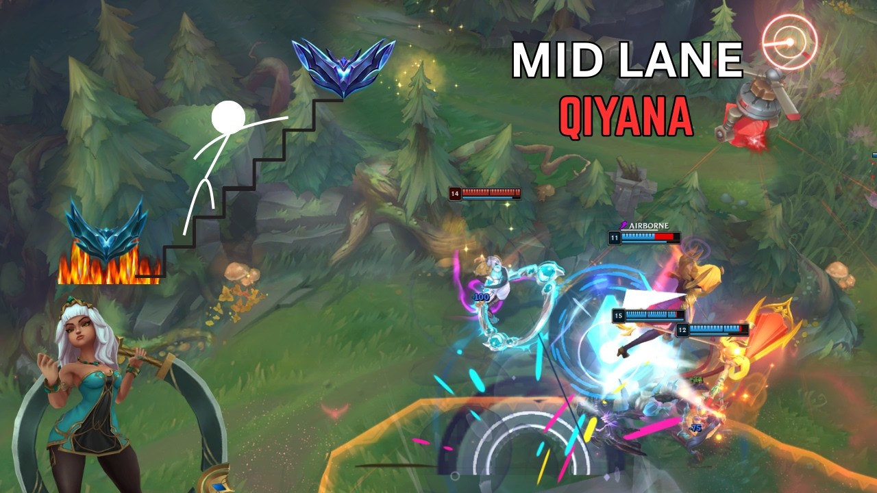 Qiyana Mid -BEST GAME YES / Qiyana VS Veigar Plat 4  (Game 3)