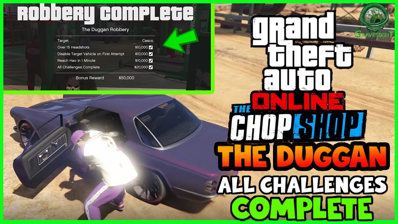 GTA Online - How To Complete All Challenges! (The Duggan Robbery)