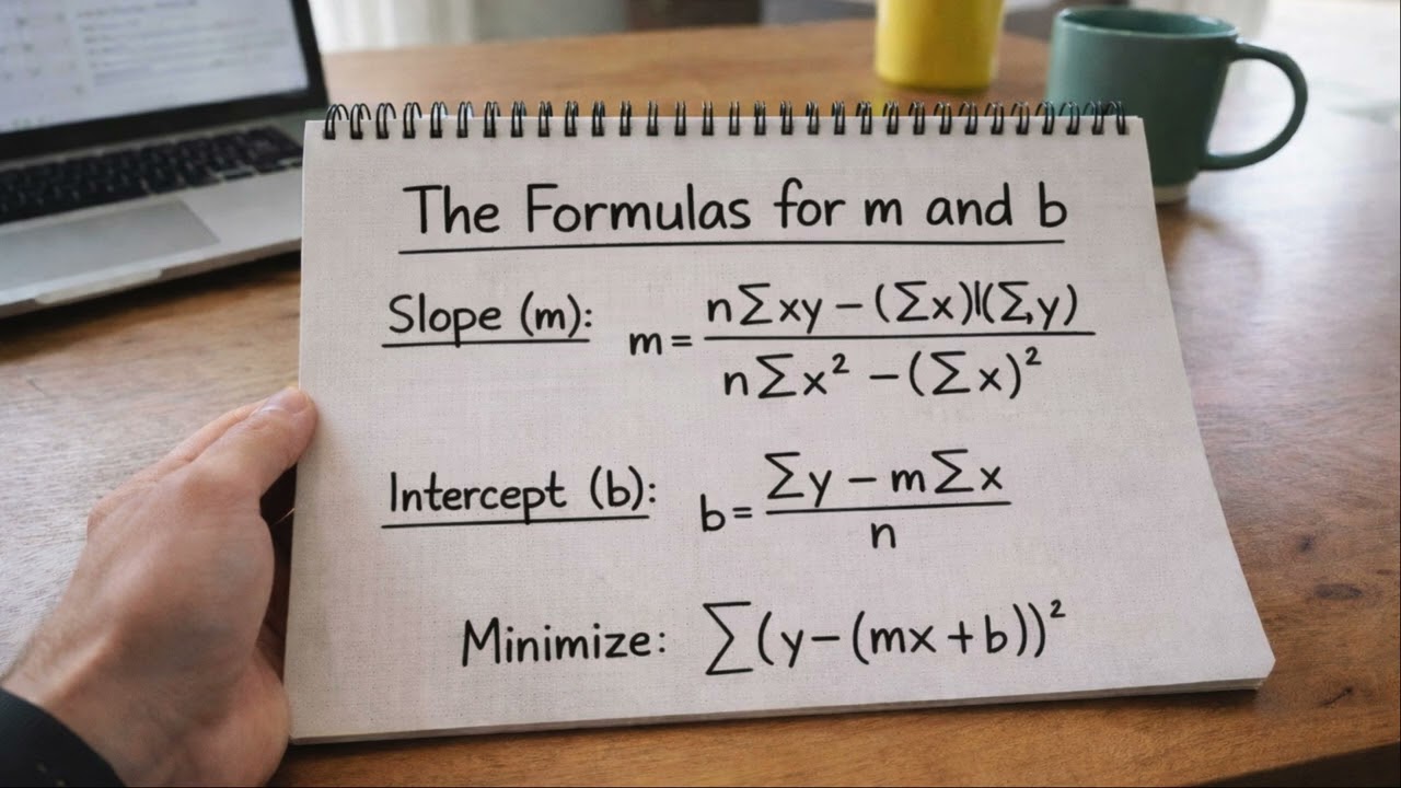 Method of Least Squares Explained Clearly | The Math Behind Linear Regression