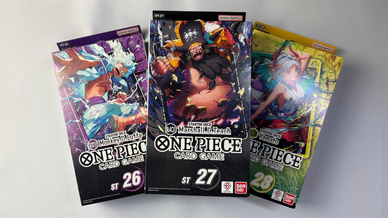 Opening Starter Decks ST26 ST27 ST28 l One Piece TCG