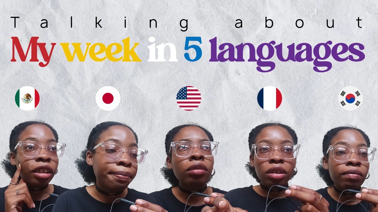 02. Talking about my week in 5 languages | Calls, books, weird insect