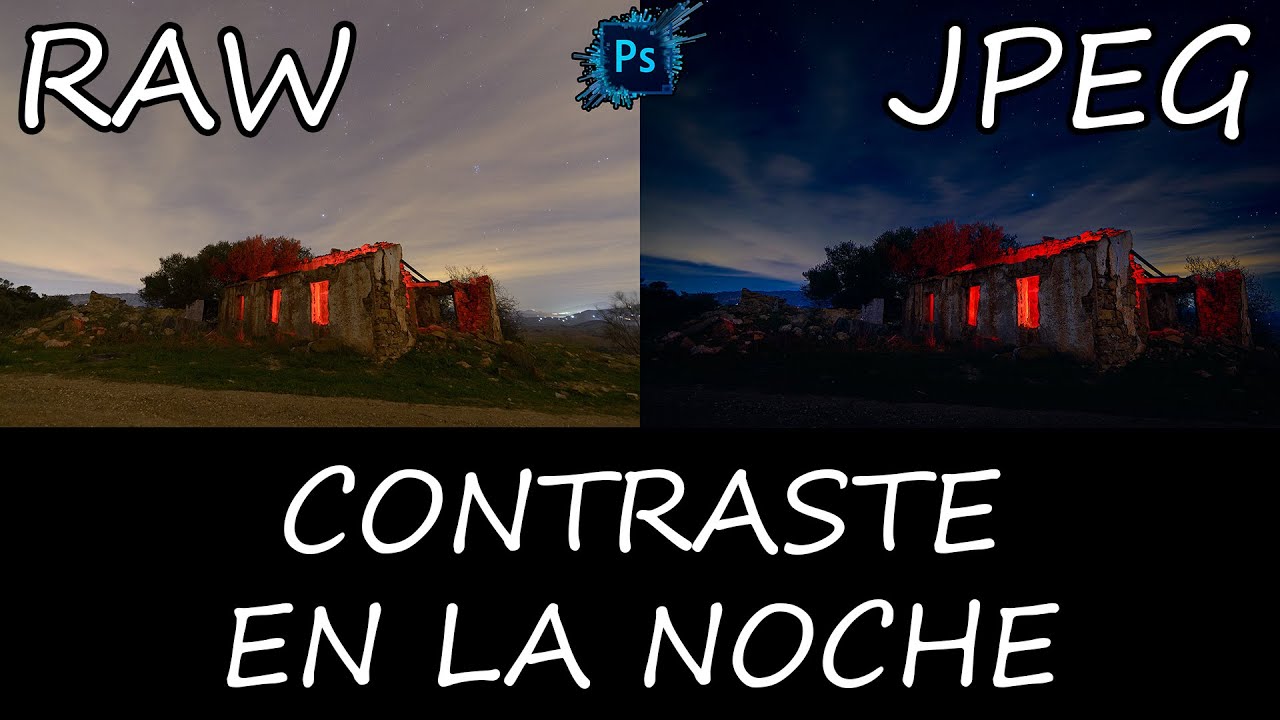 Edición Completa Contraste de Color en Foto Nocturna